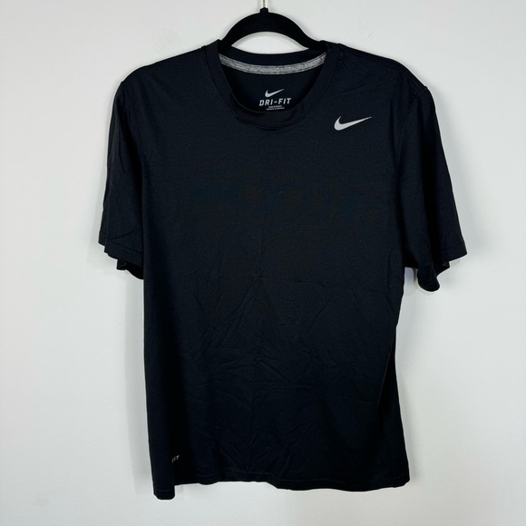 Nike Set of 2 Short Sleeve Dri Fit Tops Black & Gray Workout Gym Athletic - Picture 2 of 7